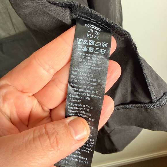 City Chic Black Sheer Open Front Blazer Jacket - Picture 8 of 8